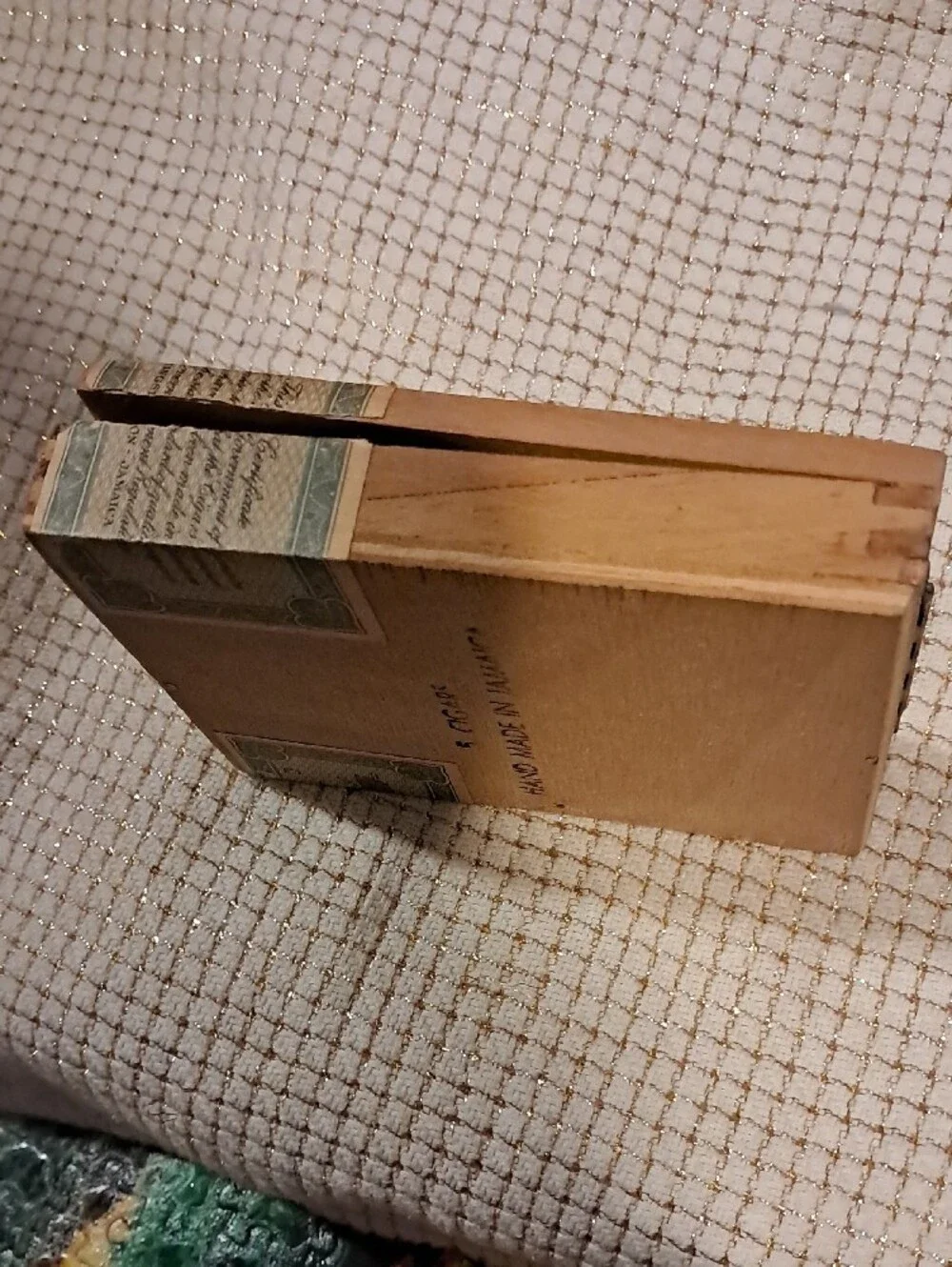 Wooden Cigar Box - Brown